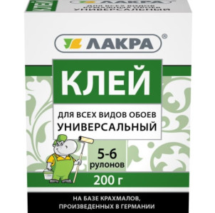 Клей обойный Лакра универсальный 200 гр