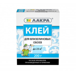 Клей обойный Лакра для флизелиновых обоев 200 гр