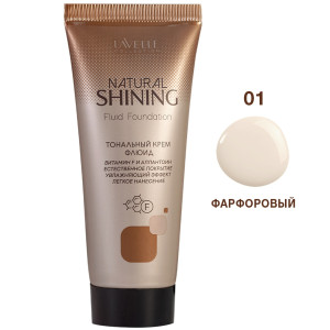 Тональный крем LAVELLE Natural Shining тон 01 фарфоровый 30 мл