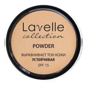 Пудра для лица LAVELLE Powder Компактная устойчивая тон 03 бежевый  SPF-15 