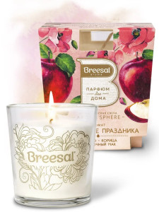 Свеча ароматическая Breesal Настроение праздника 170 гр