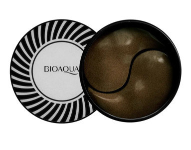 Патчи BioAqua гидрогелевые с гиалуроновой кислотой, коллагеном и экстрактом черного жемчуга маска-патчи для глаз 60 шт