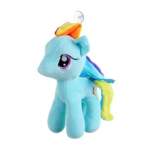 ВсёИгрушка Игрушка мягкая Разноцветная коняшка, полиэстер, 19см, 6 цветов