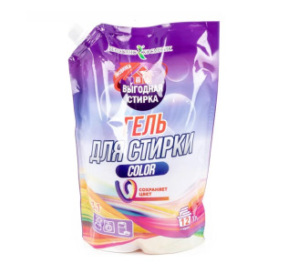 Гель для стирки Выгодная стирка Color 1 л мягкая упаковка