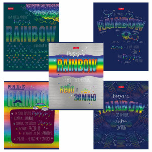 Тетрадь Hatber Rainbow А5 48 л клетка
