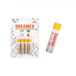Батарейка Dreamex алкалиновые LR03 AAA 4шт