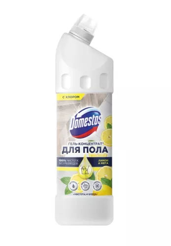 Моющее средство Domestos Чистота и блеск Лимон и мята для пола 1000 мл – 1