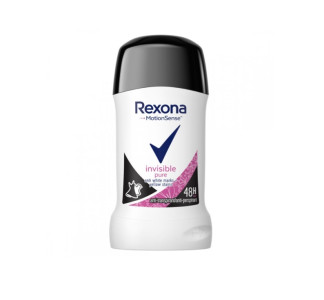 Дезодорант-антиперспирант стик Rexona Invisible Pure Невидимая на черной и белой одежде 40 мл