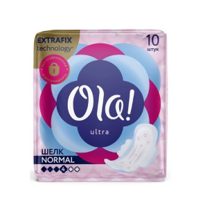Прокладки гигиенические Ola! Ultra Normal ультратонкие Шелк 10 шт