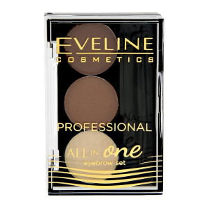 Палетка для моделирования бровей Eveline All in One тон 02