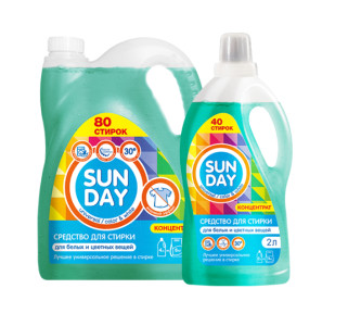 Гель для стирки Sunday Универсал 4 л