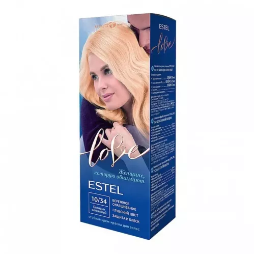 Крем-краска для волос Estel LOVE тон 10/34 блондин солнечный 50 мл – 1