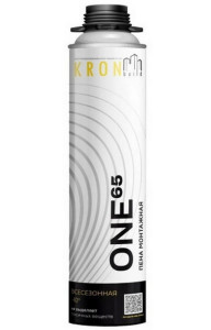 Пена монтажная KRONbuild One 65 профессиональная всесезонная 1000 мл