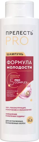 Шампунь для волос Прелесть Professional Формула молодости для истонченных ослабленных волос 380 мл – 1