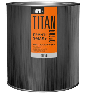 Грунт-эмаль Ореол Titan 3 в 1 по ржавчине матовый серый 2.7 кг