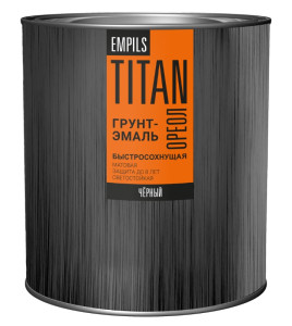 Грунт-эмаль Ореол Titan 3 в 1 по ржавчине RAL9005 матовый чёрный 2.7 кг