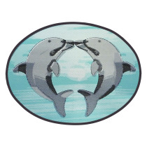 Коврик для ванной Вилина Дельфины цвет Березовый 65*48 см