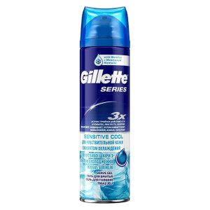 Гель для бритья Gillette Sensitive Cool с охлаждающим эффектом 200 мл