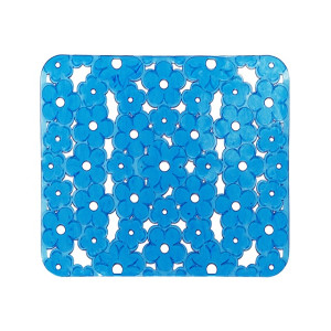 Коврик для раковины AQUA-PRIME Ромашка цвет синий 31*25 см