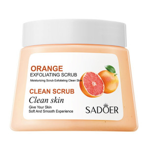Скраб для тела Sadoer Exfoliating Clean Апельсин очищающий отшелушивающий 250 гр