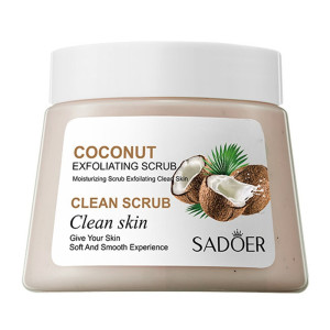 Скраб для тела Sadoer Exfoliating Clean Кокос очищающий отшелушивающий 250 гр