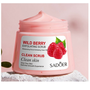 Скраб для тела Sadoer Exfoliating Clean Лесная ягода очищающий отшелушивающий 250 гр 