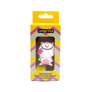 Держатель для зубной щетки Longa Vita на присоске Кот