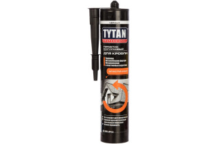 Герметик силиконовый Tytan Professional для кровли и водостоков нейтральный черный 310 мл