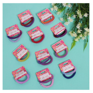 Резинка для волос Кокетка Your Style силиконовые 2 шт микс 6 цветов d-5.5 см