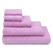 Полотенце махровое Cleanelly Baldric цвет Розово-сиреневый 70х130 см