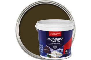 Эмаль универсальная Ярославские краски акриловая коричневый матовая 0.9кг