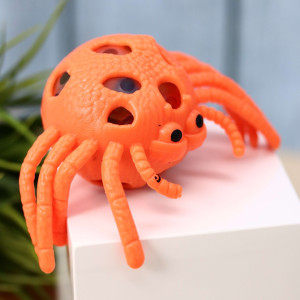 Мялка - антистресс iLikeGift Squeeze spider цвет оранжевый 