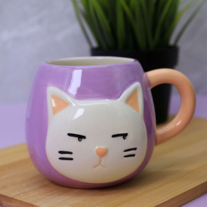 Кружка MilotaBox Cat violet Керамическая 