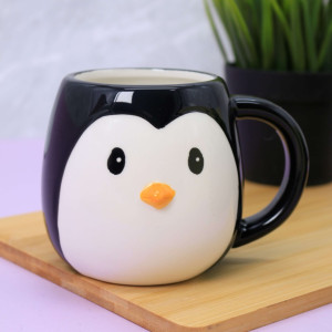 Кружка MilotaBox Penguin black Керамическая 