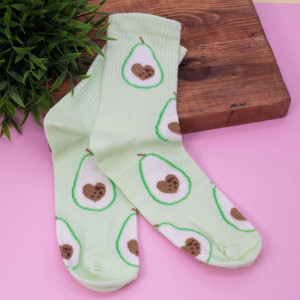 Носки MilotaBox Avocado heart женские размер 35- 40