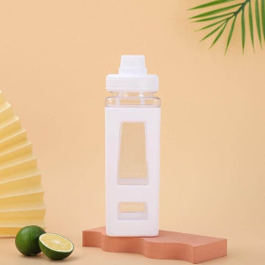 Бутылка для напитков iLikeGift Bright Square белая 700 мл