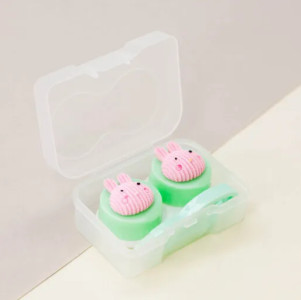 Контейнер для линз iLikeGift Two hare 6.5x4x2.5 см - 1