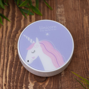 Контейнер для линз iLikeGift Unicorn голубой 7.5х2.5 см - 1