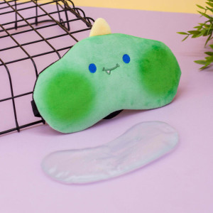 Маска для сна MilotaBox Animal dino green