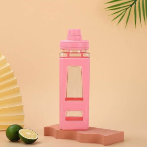 Бутылка для напитков iLikeGift Bright Square розовая 700 мл