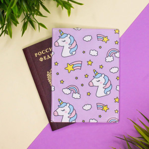 Обложка для паспорта MilotaBox Rainbow Unicorn