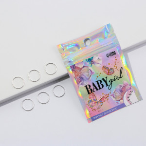 Пирсинг для волос Baby girl 6 шт