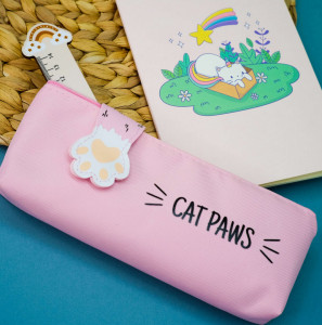 Пенал iLikeGift Cat paws цвет разовый