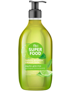 Мыло жидкое Фитокосметик Fito Superfood Антибактериальное с чайным деревом и лаймом 520 мл