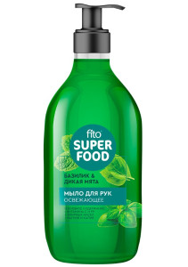 Мыло жидкое Фитокосметик Fito Superfood Освежающее с базиликом и дикой мятой 520 мл