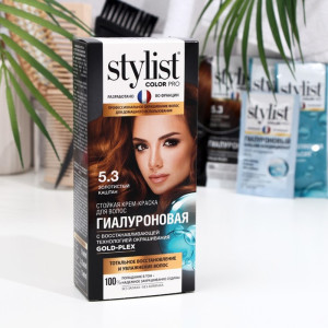 Крем-краска для волос Stylist Color Pro стойкая без аммиака тон 5.3 Золотистый каштан 115 мл