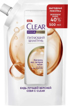 Шампунь для волос Clear Защита от выпадения волос против перхоти в мягкой упаковке 500 мл