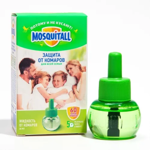 Жидкость от комаров Mosquitall Защита для всей семьи 60 ночей от комаров 30 мл – 1