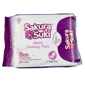 Прокладки гигиенические Sakura Suki ночные 6 шт