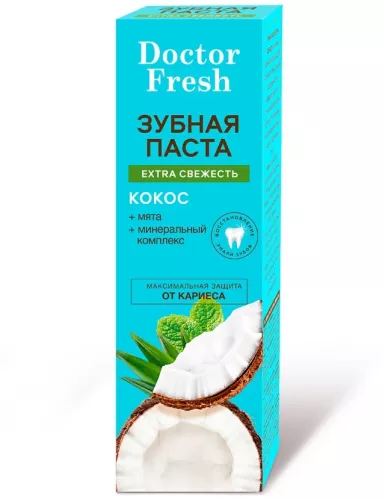 Зубная паста Фитокосметик Doctor Fresh Extra свежесть Кокос 75 мл – 1